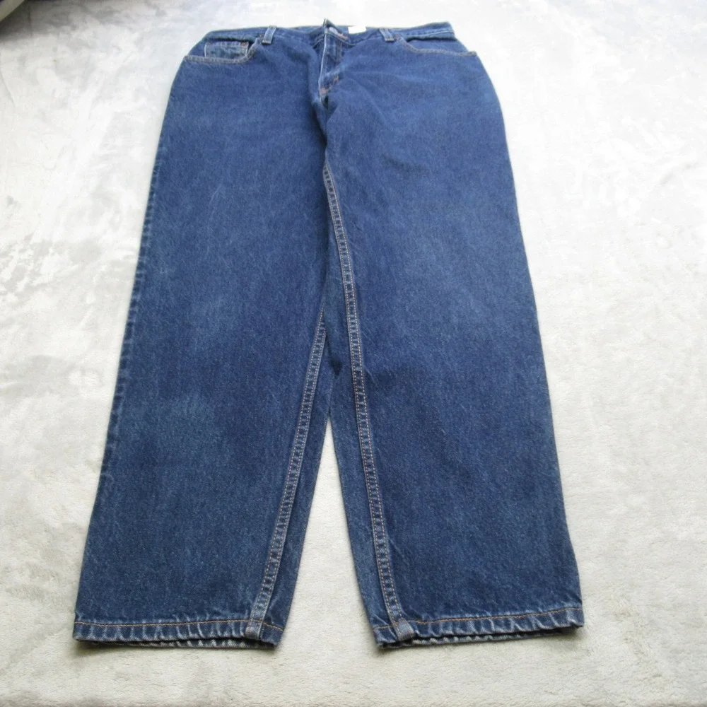 Levis 550 Jeans Mens 32X28 Dark Wash Denim Relaxed Fit Tapered Leg Baggy VTG‎
